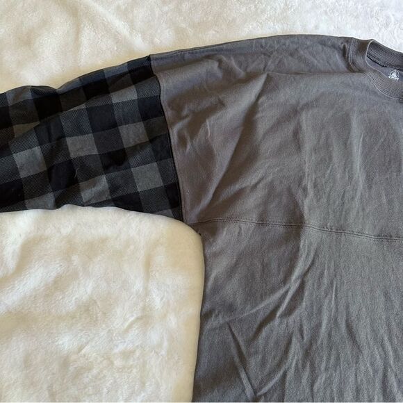 Disney Spirit Jersey Gray Plaid Retired Women's Size Medium - Picture 10 of 11